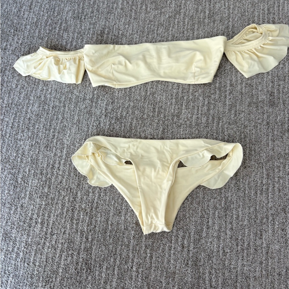 REVOLVE Cream Bikini Set